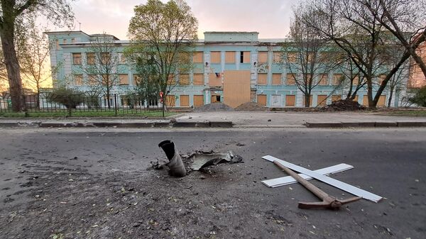 Центр Донецка подвергся обстрелу со стороны ВСУ  в пасхальную ночь. - Sputnik Узбекистан