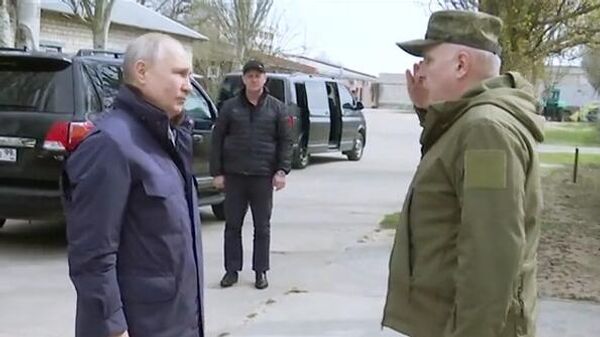 Президент РФ В. Путин посетил штабы группировок Днепр и Восток в зоне СВО - Sputnik Ўзбекистон