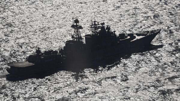 Bolshoy protivolodochniy korabl Admiral Panteleyev VMF RF. Arxivnoe foto - Sputnik O‘zbekiston