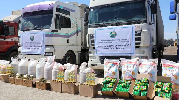 Узбекистан направил Афганистану грузовиков с гумпомощью - Sputnik Узбекистан