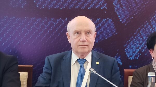 Генеральный секретарь СНГ Сергей Лебедев на брифинге в Ташкенте - Sputnik Узбекистан