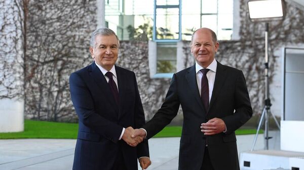Президент Узбекистана и Федеральный Канцлер Германии провели переговоры - Sputnik Узбекистан