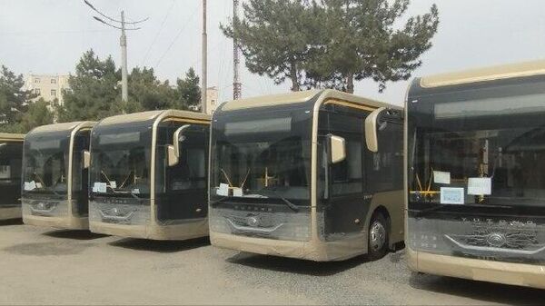В Самарканд привезли первую партию китайских электробусов  - Sputnik Узбекистан