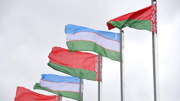Флаги Беларуси и Узбекистана - Sputnik Узбекистан