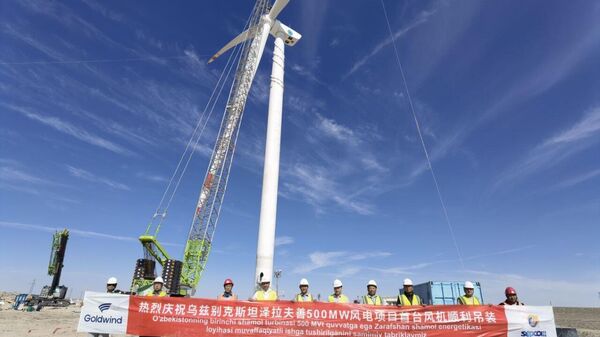 В Узбекистане установили первую ветряную турбину мощностью 4,7 МВт - Sputnik Узбекистан
