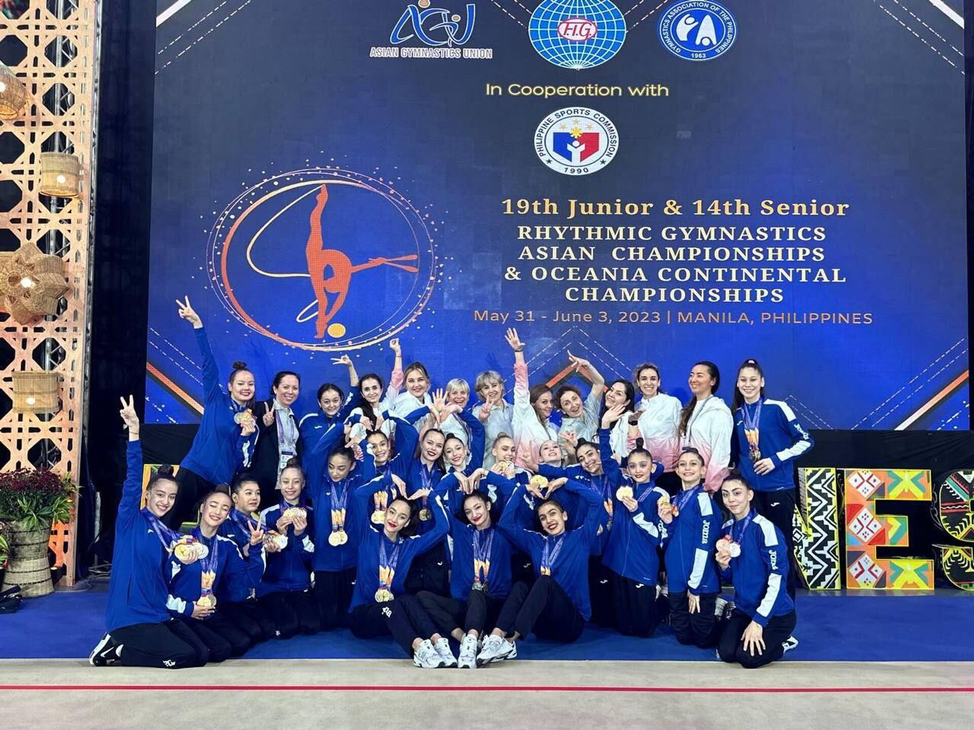 Узбекистанские гимнастки завоевали 18 медалей на чемпионате Азии - Sputnik Узбекистан, 1920, 05.06.2023
