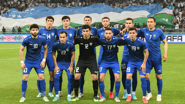Сборная Узбекистана на матче кубка CAFA-2023. Архивное фото - Sputnik Узбекистан