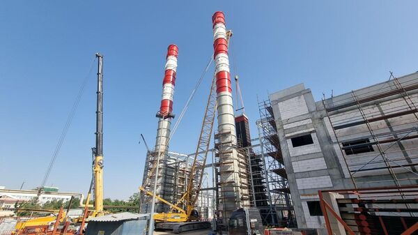 На Ташкентской ТЭЦ строят две газотурбинные установки  - Sputnik Узбекистан