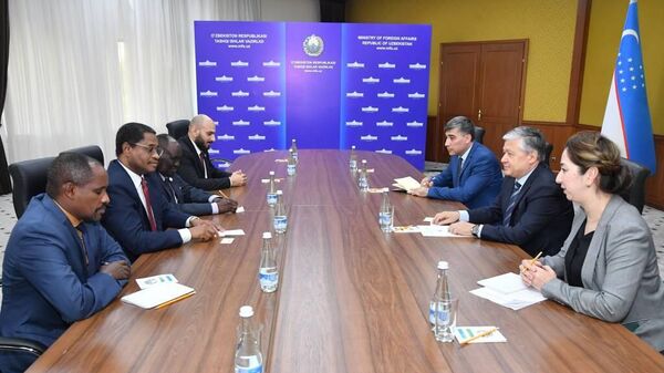 Замминистра иностранных дел Узбекистана Бахромжон Аълоев встретился с делегацией ОИС - Sputnik Узбекистан