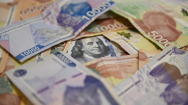 Узбекские сумы и доллары. Иллюстративное фото  - Sputnik Узбекистан