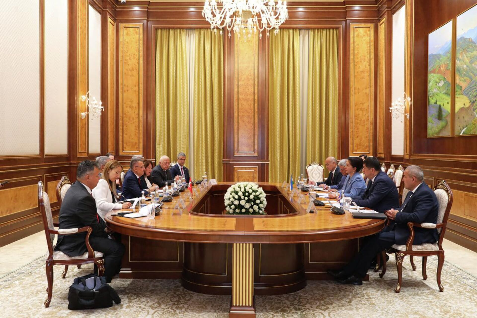 Председатель Сената Олий Мажлиса встретилась с делегацией Турции - Sputnik Узбекистан, 1920, 14.07.2023