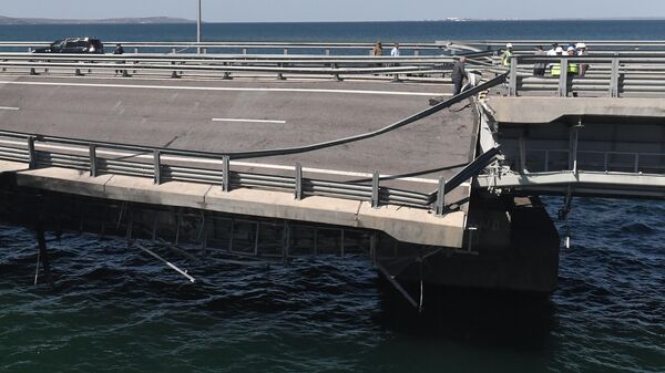 Obstanovka u Krimskogo mosta posle ChP - Sputnik O‘zbekiston
