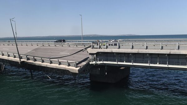 Obstanovka u Krimskogo mosta posle ChP. - Sputnik O‘zbekiston