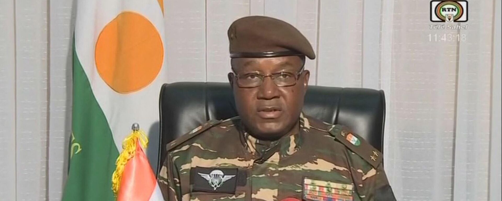 Komanduyushiy prezidentskoy gvardiyey Nigera general Omar Tchiani. Arxivnoe foto - Sputnik O‘zbekiston, 1920, 31.07.2023