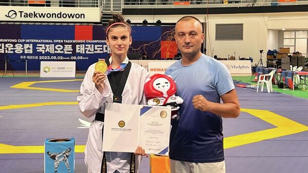 Чарос Каюмова завоевала золотую медаль на турнире в Корее - Sputnik Ўзбекистон