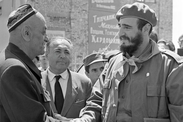 Vizit v SSSR Predsedatelya Soveta Ministrov Respubliki Kuba Fidelya Kastro  - Sputnik O‘zbekiston