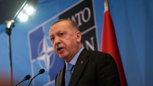 Turkiya prezidenti Rajab Toyyib Erdog‘an  - Sputnik O‘zbekiston