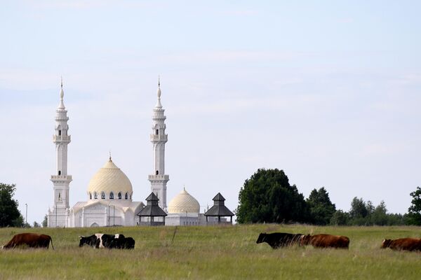 Болгар: вид на Белую мечеть.  - Sputnik Узбекистан