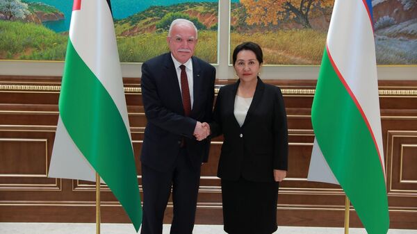 Танзила Нарбаева приняла находящегося в Узбекистане с визитом министра иностранных дел и экспатриантов Палестины Рияда Малки - Sputnik Узбекистан