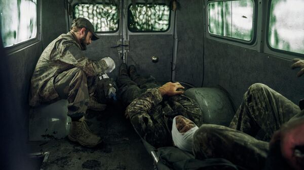 Раненые украинские военные. Архивное фото - Sputnik Ўзбекистон