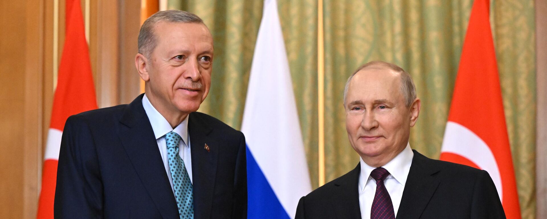 Prezident RF V. Putin provel peregovori s prezidentom Tursii R. T. Erdoganom - Sputnik O‘zbekiston, 1920, 04.09.2023