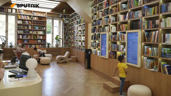 Как выглядит Республиканская детская библиотека после реконструкции. - Sputnik Узбекистан