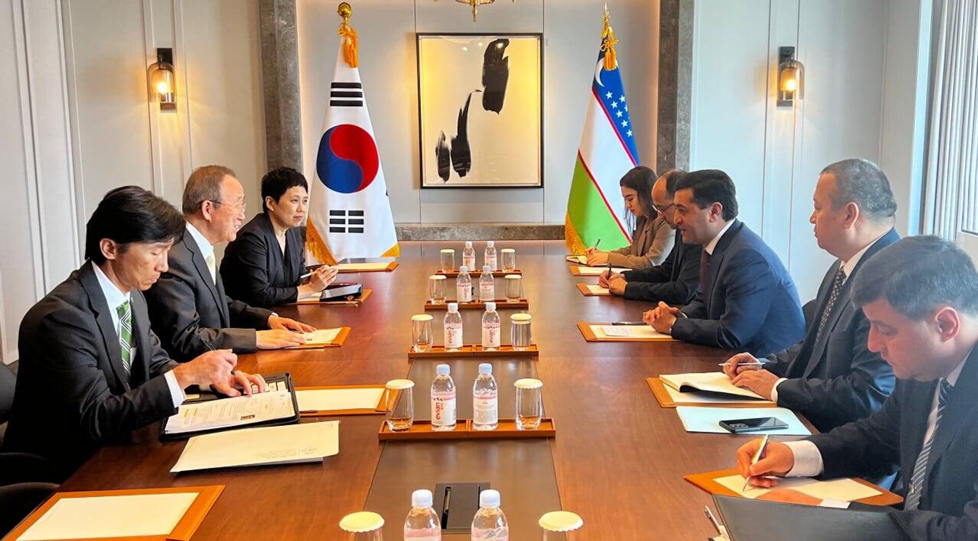 Baxtiyor Saidov Pan Gi Mun Bilan Uchrashdi