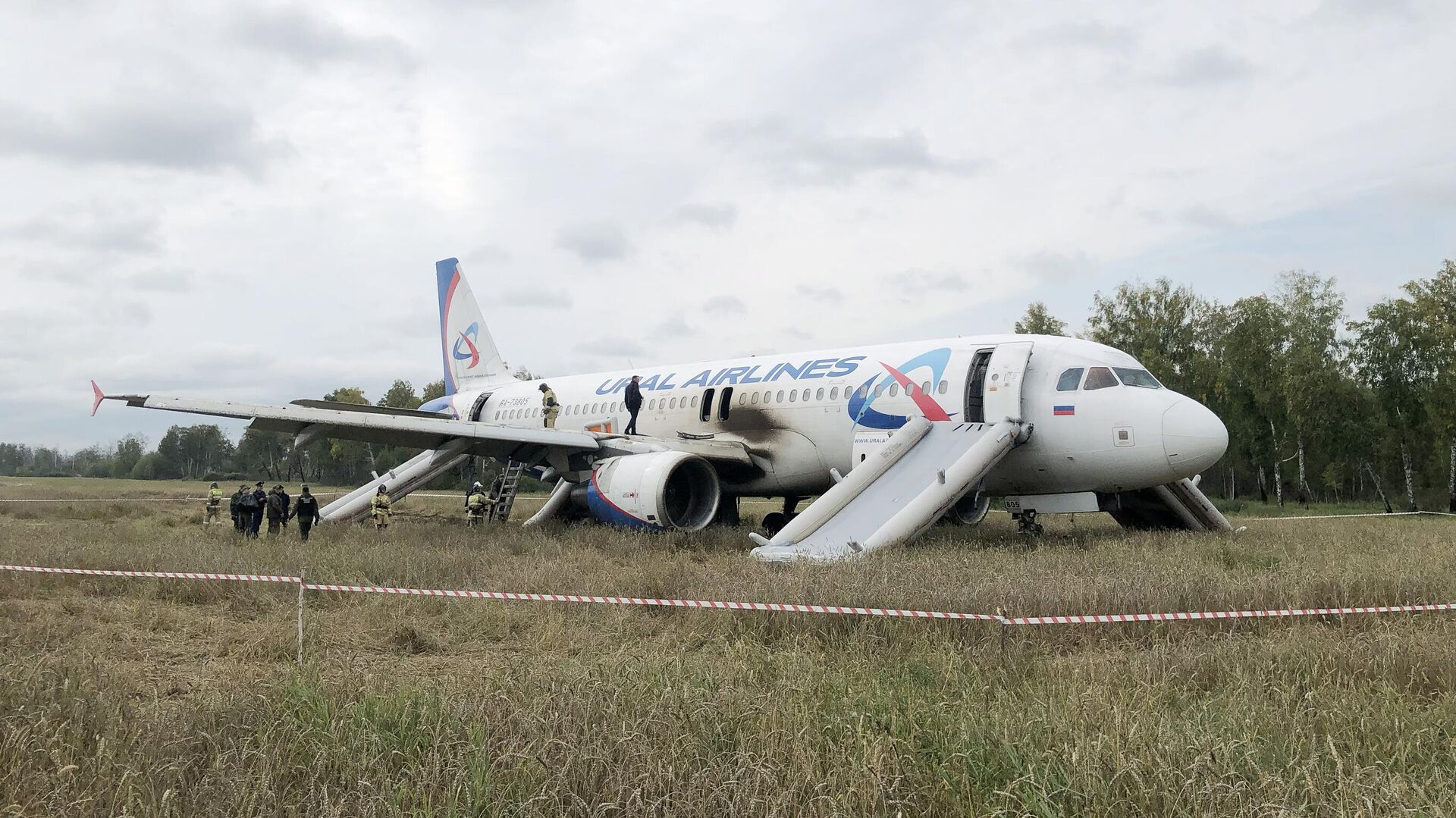 В Новосибирской области самолет совершил аварийную посадку — видео