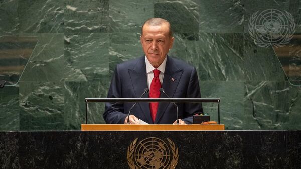 Эрдоган выступает на ГА ООН - Sputnik Ўзбекистон
