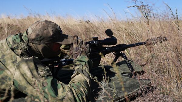 Бойцы отряда спецназначения Эспаньола ВС РФ выполняют задачи на Артемовском направлении - Sputnik Ўзбекистон