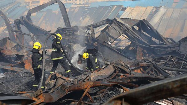 Ликвидация последствий взрыва на складе в Ташкенте. Архивное фото - Sputnik Узбекистан