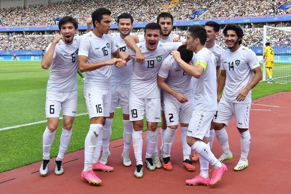 Футбольный матч Узбекистан-Саудовская Аравия на XIX Азиатских играх в Ханчжоу. - Sputnik Узбекистан