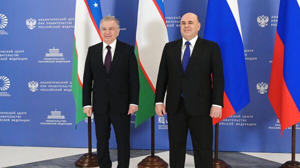 Премьер-министр РФ М. Мишустин встретился с президентом Узбекистана Ш. Мирзиеевым - Sputnik Узбекистан