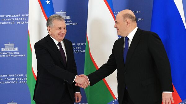 Премьер-министр РФ М. Мишустин встретился с президентом Узбекистана Ш. Мирзиеевым - Sputnik Узбекистан