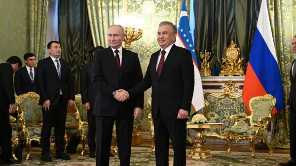 Peregovori prezidenta RF V. Putina i prezidenta Uzbekistana G. Mirziyeyeva. - Sputnik O‘zbekiston