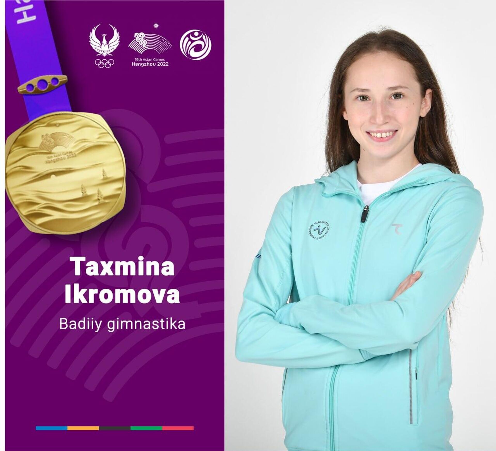 Тахмина Икрамова завоевала золотую медаль на XIX Азиатских играх в Ханчжоу. - Sputnik Узбекистан, 1920, 07.10.2023