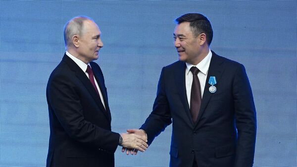 Визит президента РФ В. Путина в Киргизию. - Sputnik Ўзбекистон