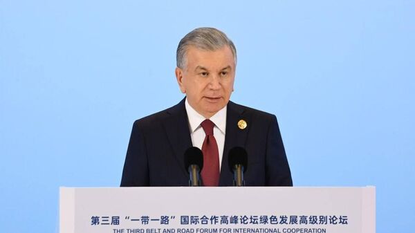 Шавкат Мирзиёев принял участие в церемонии открытия третьего Международного форума Один пояс,  один путь. - Sputnik Узбекистан