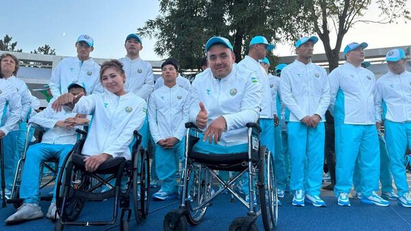 Официальные лица отечественного спорта пожелали удачи параатлетам. - Sputnik Узбекистан