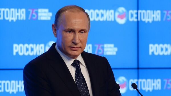 Президент РФ В. Путин посетил МИА Россия сегодня - Sputnik Ўзбекистон