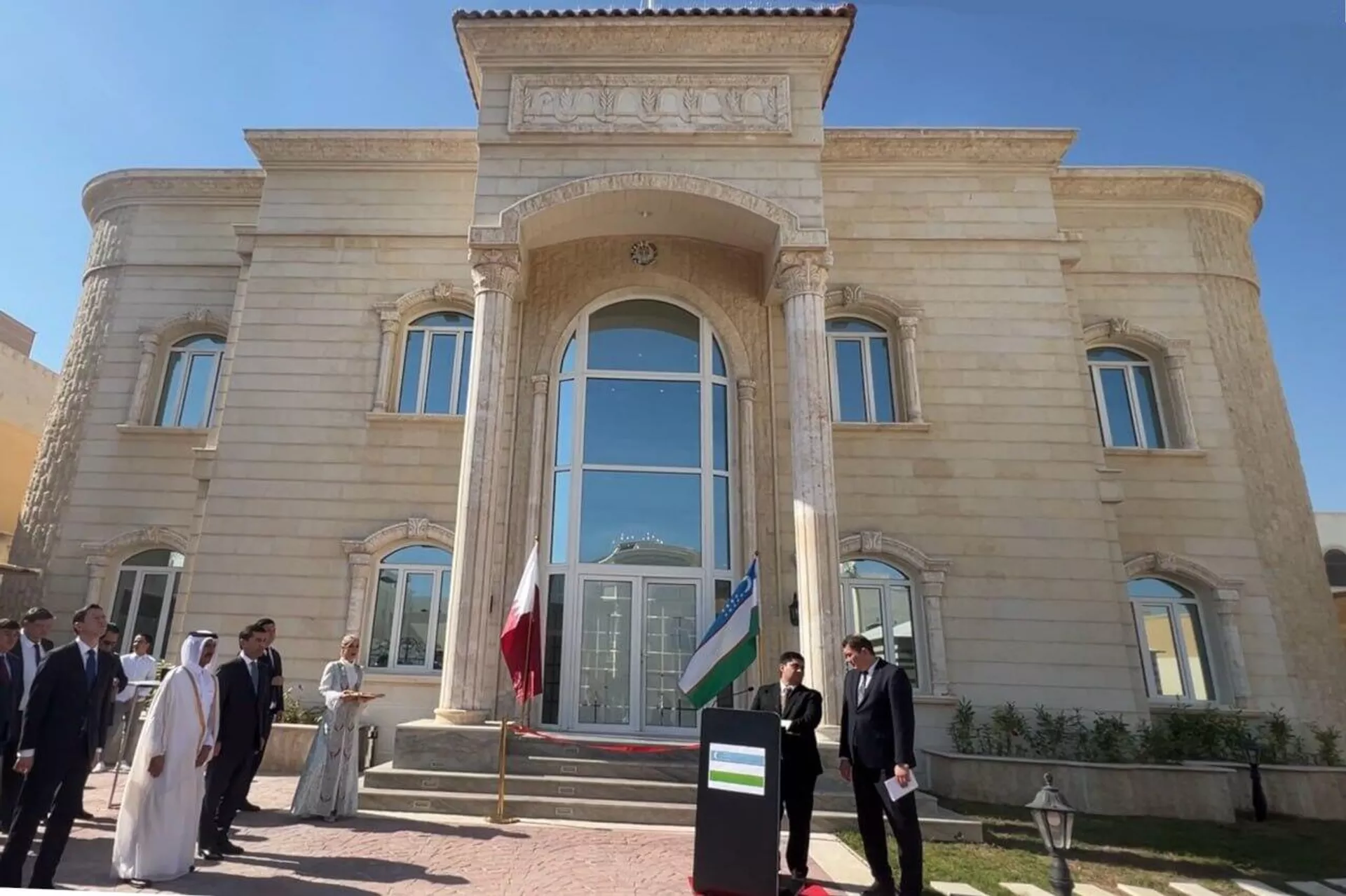 В Дохе состоялась церемония открытия Посольства Республики Узбекистан  - Sputnik Узбекистан, 1920, 12.12.2023