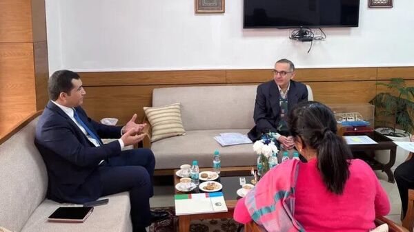 Узбекские дипломаты провели встречу в Министерстве коммерции и промышленности Индии - Sputnik Узбекистан