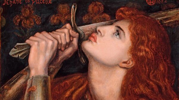 Картина художника Dante Gabriel Rossetti с изображением Жанны д’Арк - Sputnik Ўзбекистон