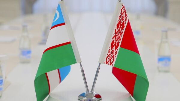 Флаги Узбекистана и Белоруссии. - Sputnik Узбекистан