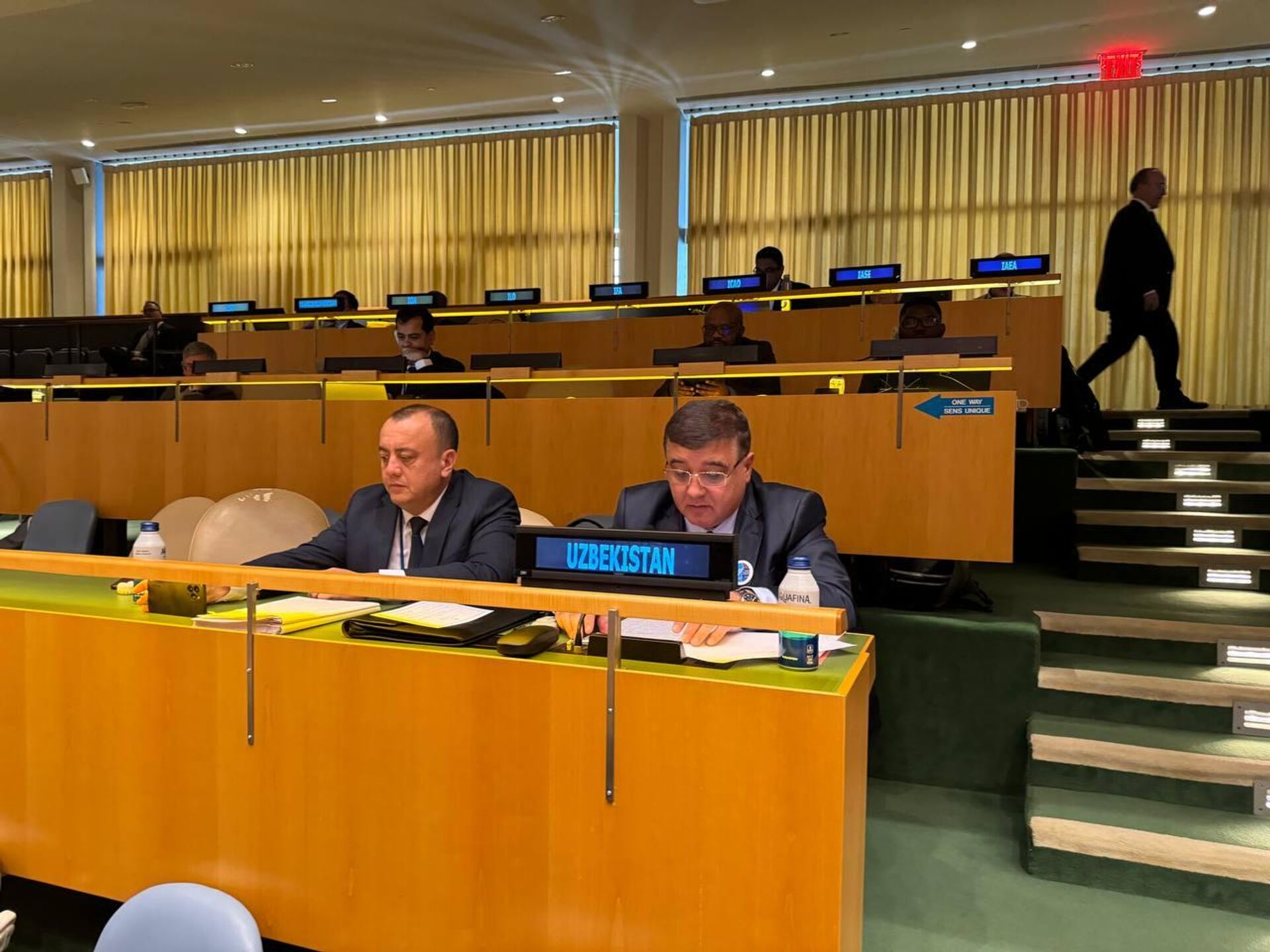 Делегация Узбекистана принимает участие в 55-й сессии Статистической комиссии в штаб-квартире ООН в Нью-Йорке - Sputnik Узбекистан, 1920, 01.03.2024