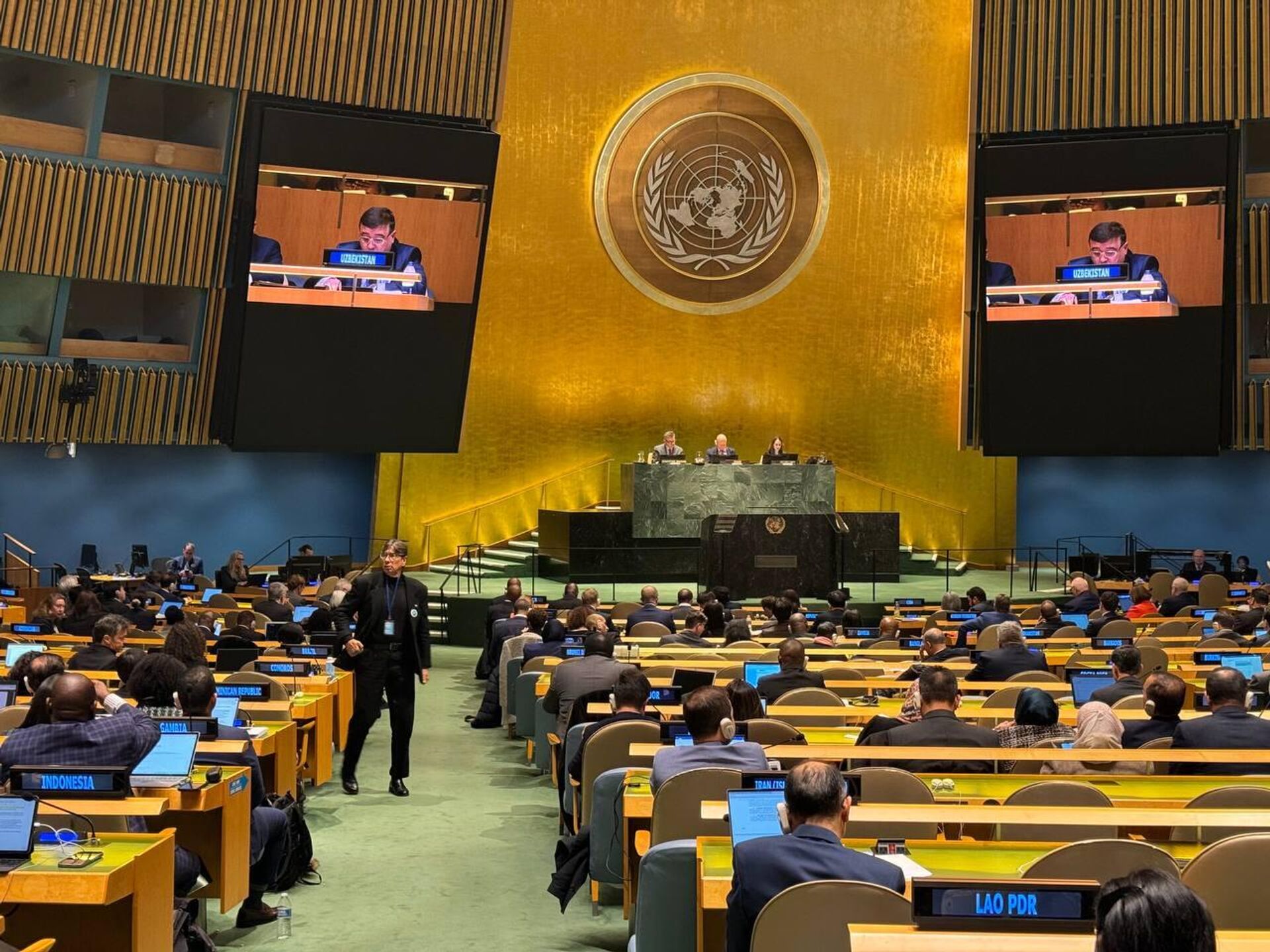 Делегация Узбекистана принимает участие в 55-й сессии Статистической комиссии в штаб-квартире ООН в Нью-Йорке - Sputnik Узбекистан, 1920, 01.03.2024
