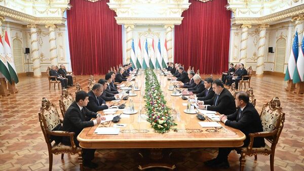 Переговоры президентов Таджикистана и Узбекистана в расширенном составе - Sputnik Узбекистан