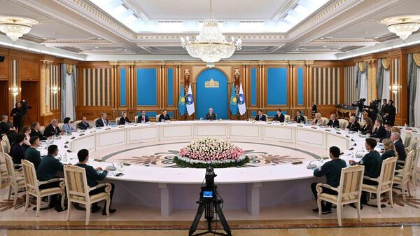 Prezident Kazaxstana Kasim-Jomart Tokayev vistupil na 33-y sessii Assamblei naroda Kazaxstana - Sputnik O‘zbekiston