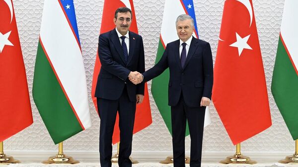 Шавкат Мирзиёев принял делегацию Турецкой Республики во главе с вице-президентом Джевдетом Йылмазом - Sputnik Узбекистан