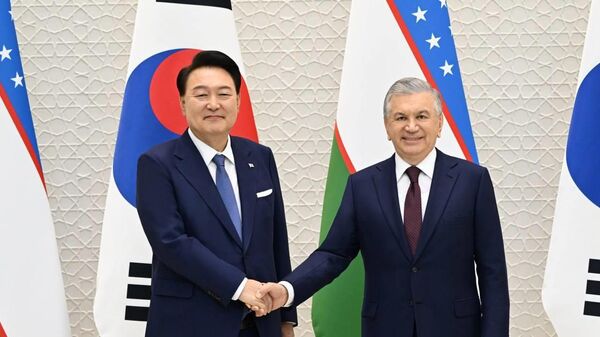 Президенты Узбекистана и Южной Кореи провели переговоры в узком формате - Sputnik Узбекистан